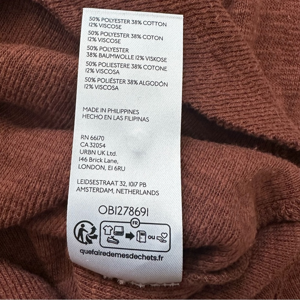 Pilcro Anthropologie Diana  Women's Brown pullover Top M - Picture 5 of 7